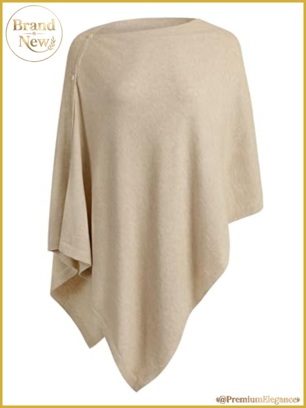Knit Shawl Poncho Sweater Button Scarf Wrap Pashmina